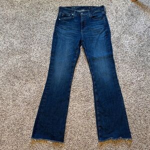 AG Adriano Goldschmied Farrah Boot Mid-rise Fit Dark Blue Jeans